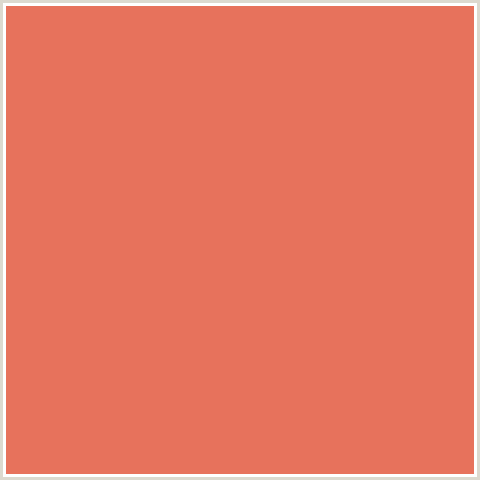 E7725C Hex Color Image (RED, TERRACOTTA)