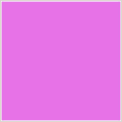 E772E8 Hex Color Image (DEEP PINK, FUCHSIA, FUSCHIA, HOT PINK, LAVENDER, MAGENTA)