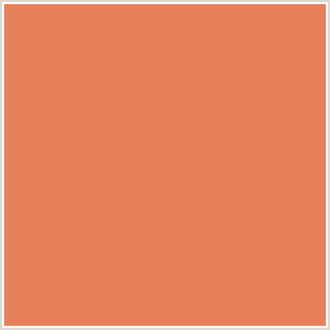 E7815C Hex Color Image (BURNT SIENNA, RED ORANGE)