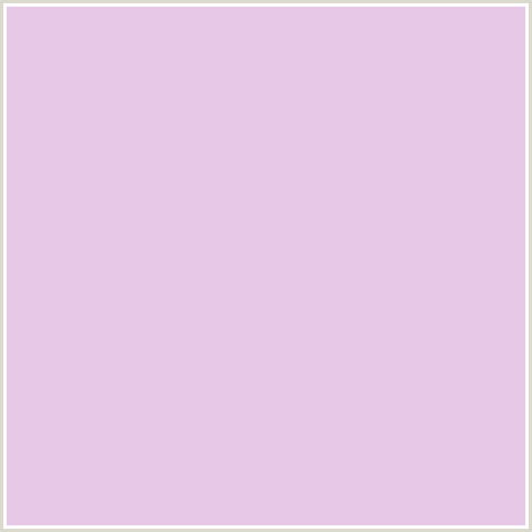 E7C8E6 Hex Color Image (DEEP PINK, FUCHSIA, FUSCHIA, HOT PINK, MAGENTA, MELANIE)