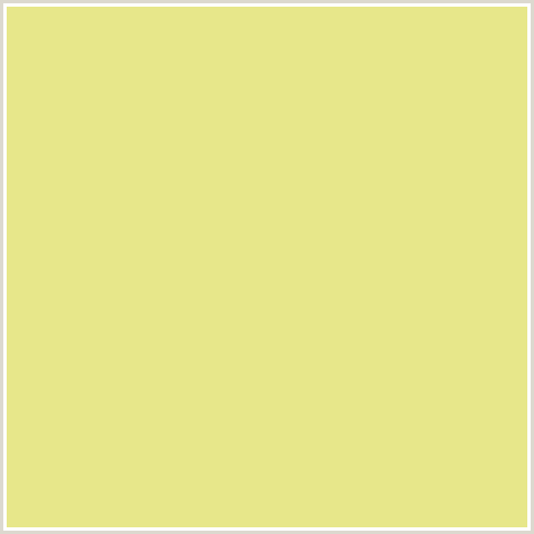 E7E78A Hex Color Image (WILD RICE, YELLOW GREEN)