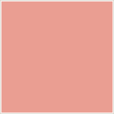 EA9E92 Hex Color Image (RED, TONYS PINK)