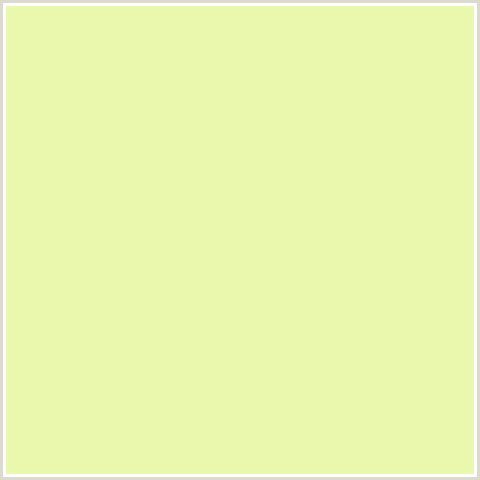 EAF8AE Hex Color Image (GOSSIP, GREEN YELLOW)