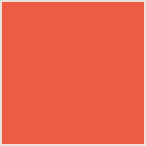 EC5C45 Hex Color Image (BURNT SIENNA, RED)