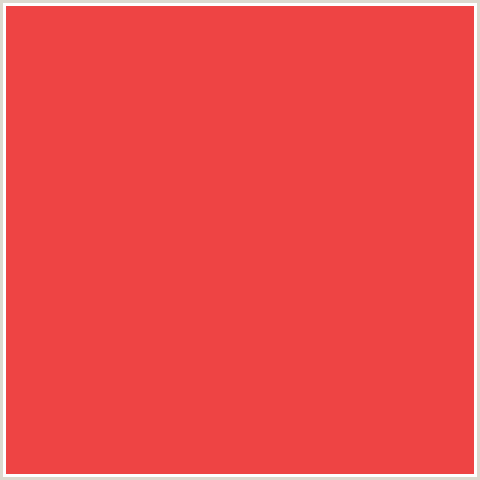 EE4444 Hex Color Image (CINNABAR, RED)