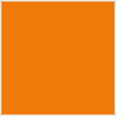 EE7B09 Hex Color Image (ORANGE, TAHITI GOLD)