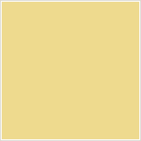 EEDA8E Hex Color Image (CHALKY, ORANGE YELLOW)