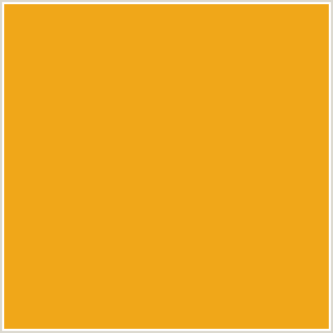 F0A719 Hex Color Image (BUTTERCUP, YELLOW ORANGE)