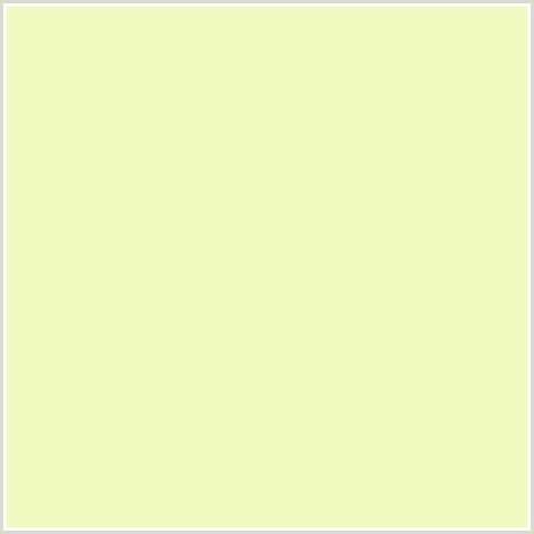 F0F9BE Hex Color Image (CORN FIELD, YELLOW GREEN)