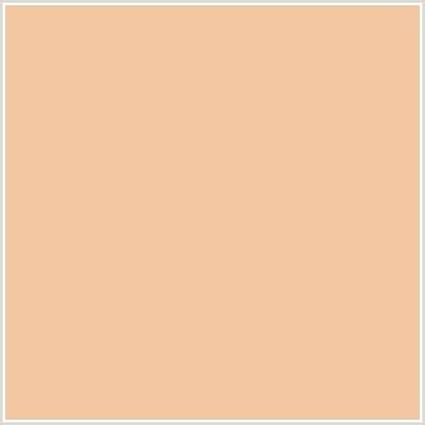 F1C7A0 Hex Color Image (NEW ORLEANS, ORANGE RED, PEACH)