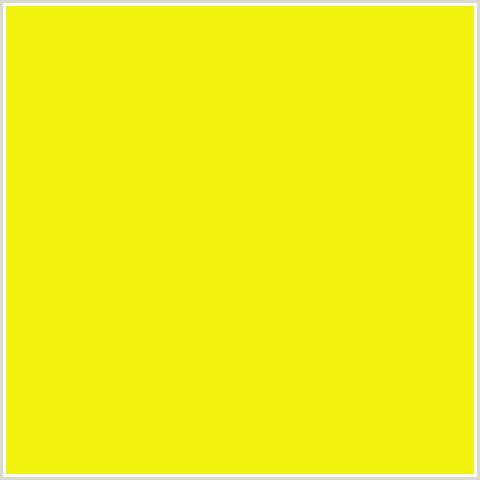 F1F20D Hex Color Image (RIPE LEMON, YELLOW GREEN)