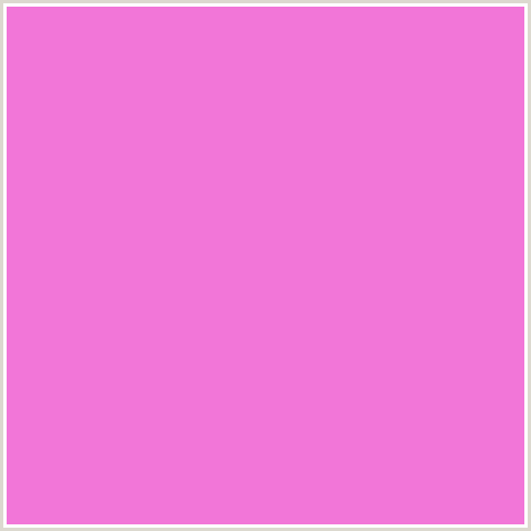 F276D8 Hex Color Image (DEEP PINK, FUCHSIA, FUSCHIA, HOT PINK, LAVENDER MAGENTA, MAGENTA)