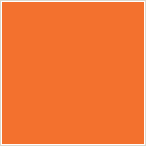 F3712E Hex Color Image (FLAMINGO, ORANGE RED)