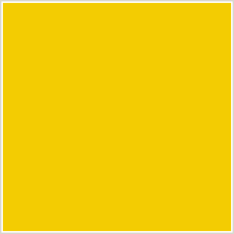 F3CC02 Hex Color Image (TANGERINE, YELLOW)