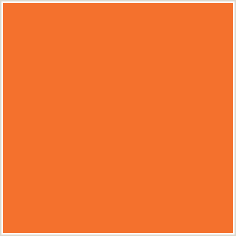 F4712D Hex Color Image (FLAMINGO, ORANGE RED)