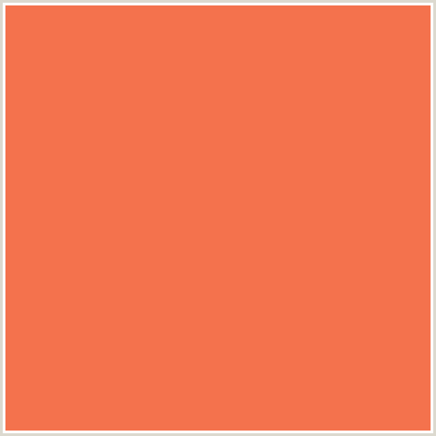 F4724D Hex Color Image (JAFFA, RED ORANGE)