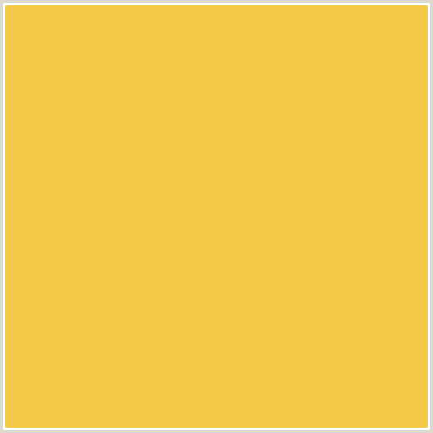 F4C948 Hex Color Image (CREAM CAN, ORANGE YELLOW)