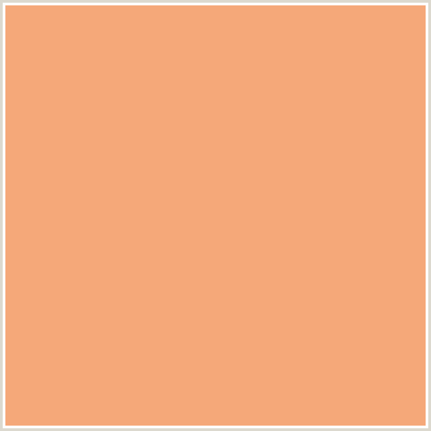 F5A879 Hex Color Image (ORANGE RED, RAJAH)