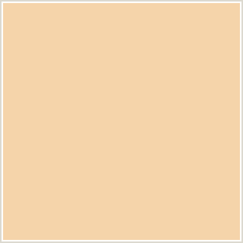 F5D4AA Hex Color Image (MAIZE, ORANGE, TAN)