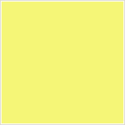 F5F677 Hex Color Image (MARIGOLD YELLOW, YELLOW GREEN)