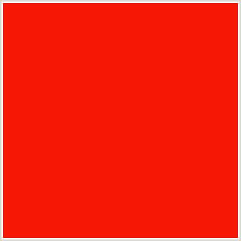 F61601 Hex Color Image (RED, SCARLET)