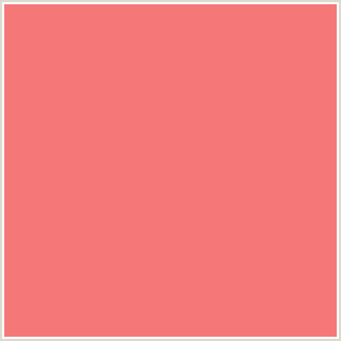 F67777 Hex Color Image (FROLY, RED, SALMON)