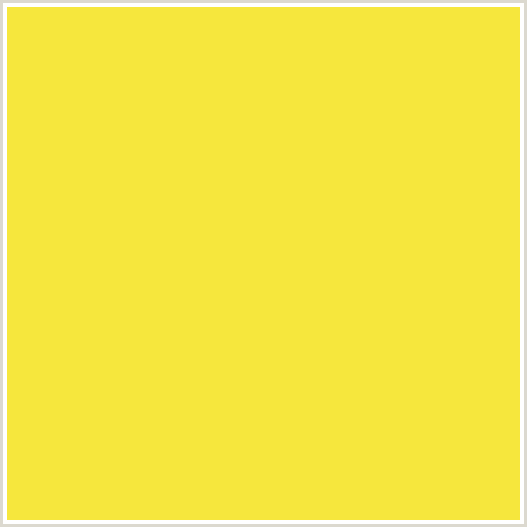 F6E73D Hex Color Image (LEMON, STARSHIP, YELLOW)