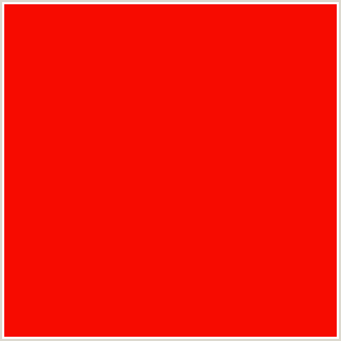 F70B00 Hex Color Image (RED)