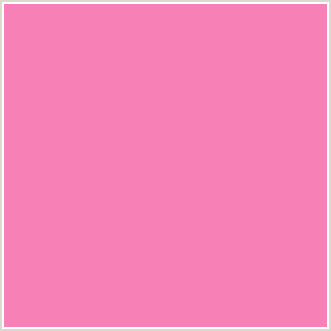 F780B6 Hex Color Image (DEEP PINK, FUCHSIA, FUSCHIA, HOT PINK, MAGENTA, PERSIAN PINK)