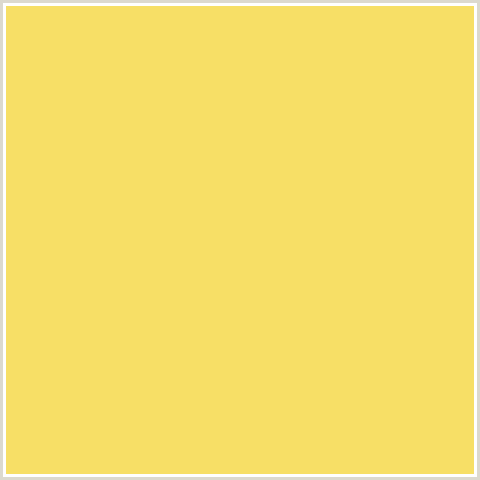 F7DF66 Hex Color Image (PORTICA, YELLOW)