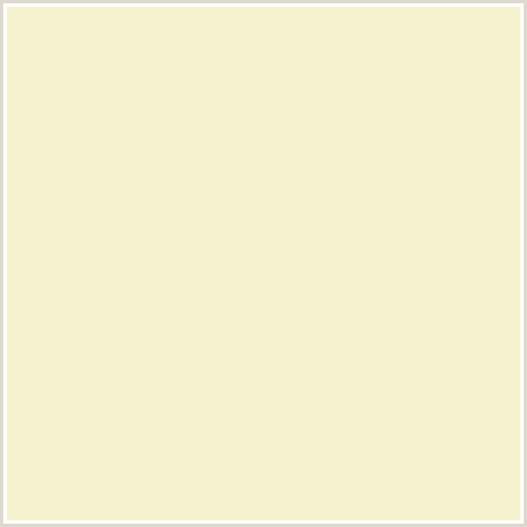 F7F3D0 Hex Color Image (COCONUT CREAM, YELLOW)