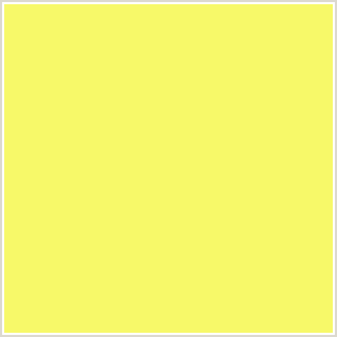 F7F969 Hex Color Image (CANARY, YELLOW GREEN)