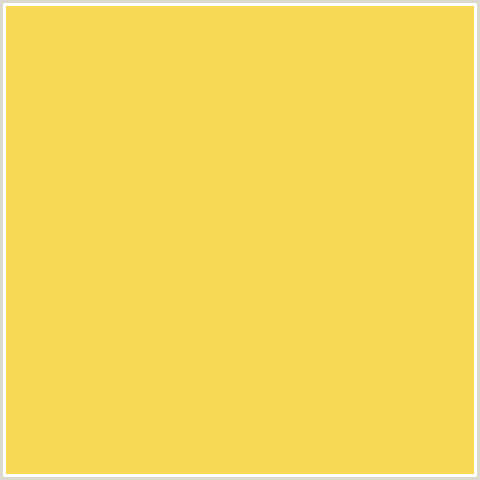 F8D956 Hex Color Image (ENERGY YELLOW, ORANGE YELLOW)