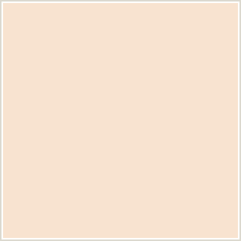 F8E3D0 Hex Color Image (GIVRY, ORANGE RED, PEACH)