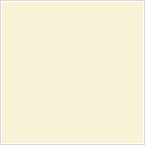 F8F2D6 Hex Color Image (COCONUT CREAM, ORANGE YELLOW)