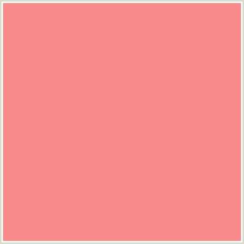 F98A8A Hex Color Image (GERALDINE, RED, SALMON)