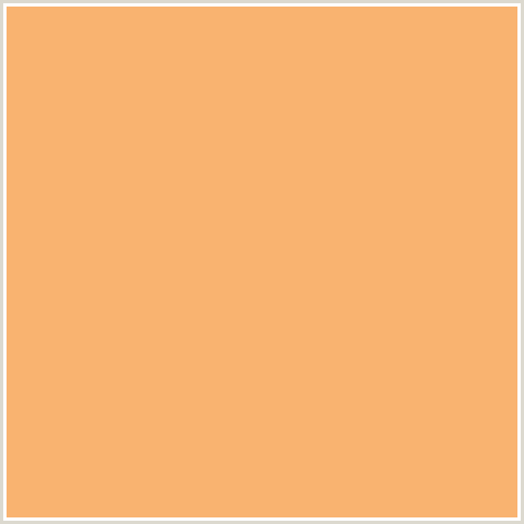 F9B370 Hex Color Image (ORANGE RED, RAJAH)