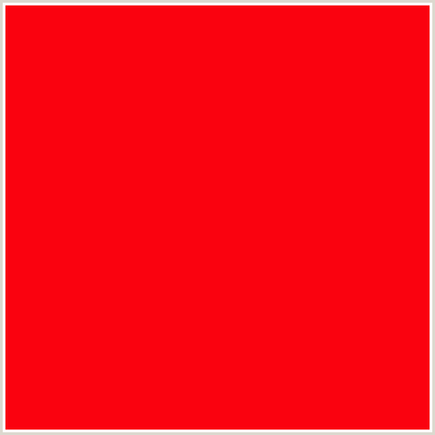 FA020F Hex Color Image (RED)