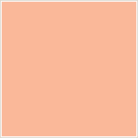 FAB899 Hex Color Image (RED ORANGE, ROSE BUD)