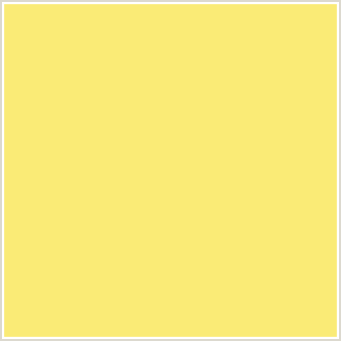 FAEB76 Hex Color Image (MARIGOLD YELLOW, YELLOW)