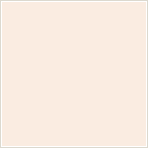 FAECE1 Hex Color Image (LINEN, ORANGE RED, PEACH)