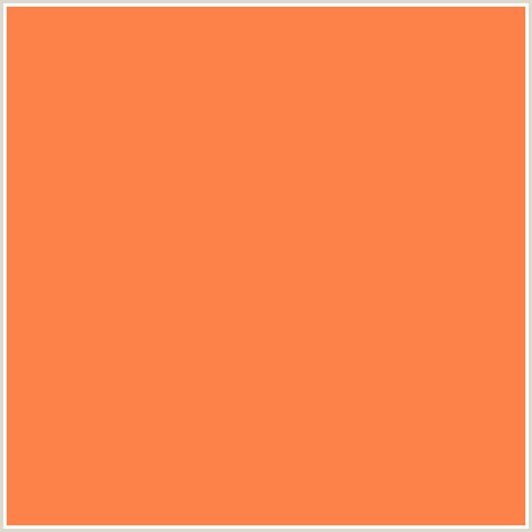 FD8249 Hex Color Image (CORAL, RED ORANGE)