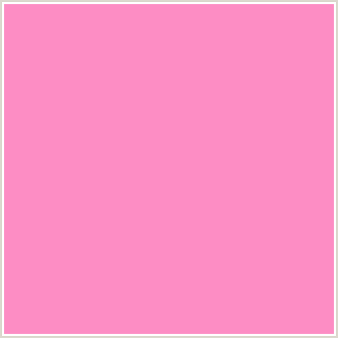 FD8DC4 Hex Color Image (CARNATION PINK, DEEP PINK, FUCHSIA, FUSCHIA, HOT PINK, MAGENTA)