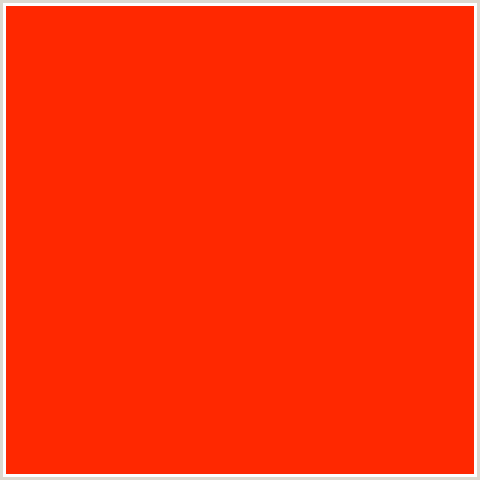 FF2800 Hex Color Image (RED, SCARLET)