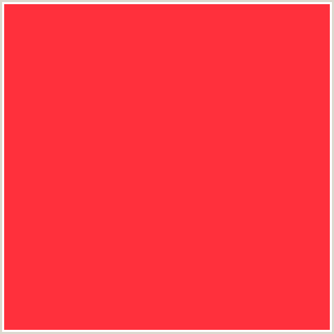 FF303C Hex Color Image (RED, RED ORANGE)