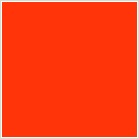 FF3409 Hex Color Image (RED ORANGE, SCARLET)