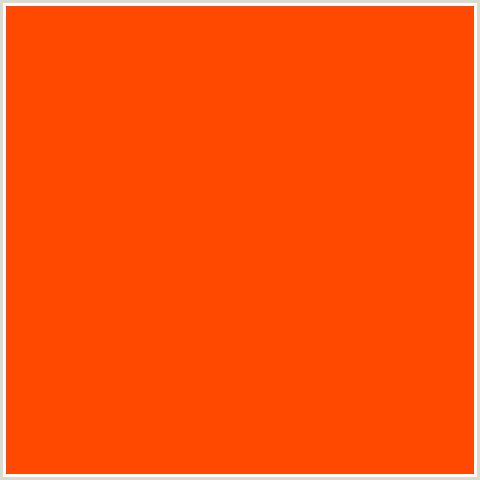 FF4800 Hex Color Image (RED ORANGE, VERMILION)