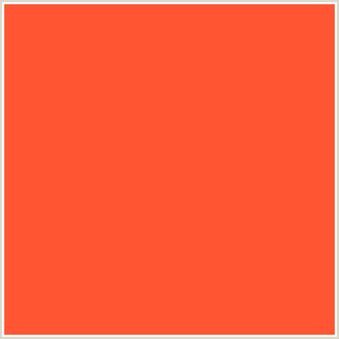 FF5533 Hex Color Image (OUTRAGEOUS ORANGE, RED ORANGE)