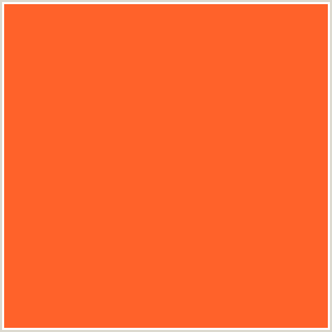 FF622A Hex Color Image (ORANGE, RED ORANGE)