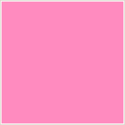 FF8BBF Hex Color Image (DEEP PINK, FUCHSIA, FUSCHIA, HOT PINK, MAGENTA, PINK SALMON)